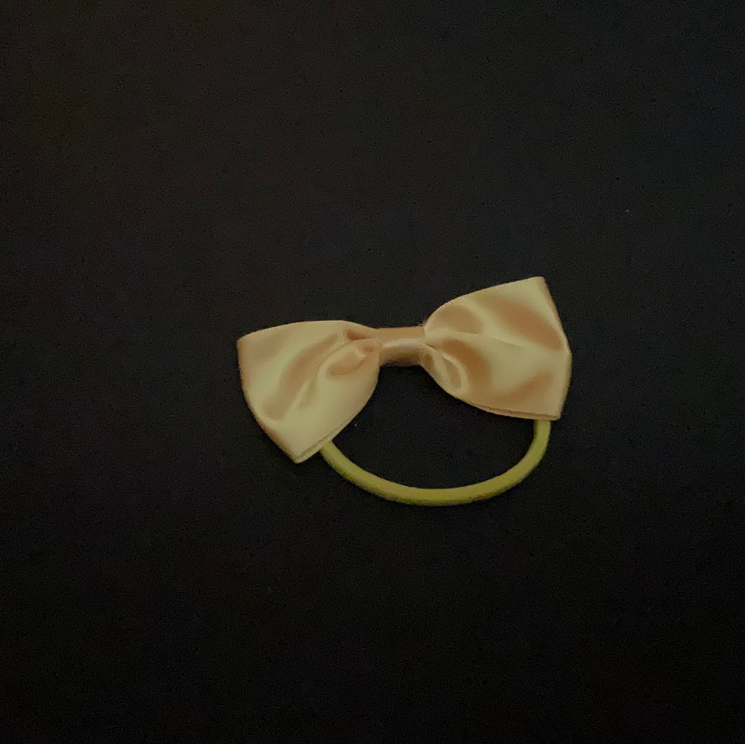 Bow - gold satin